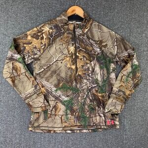 Under Armour Storm 1 Camo Fleece Sweater Men Large Hunting Outdoor
